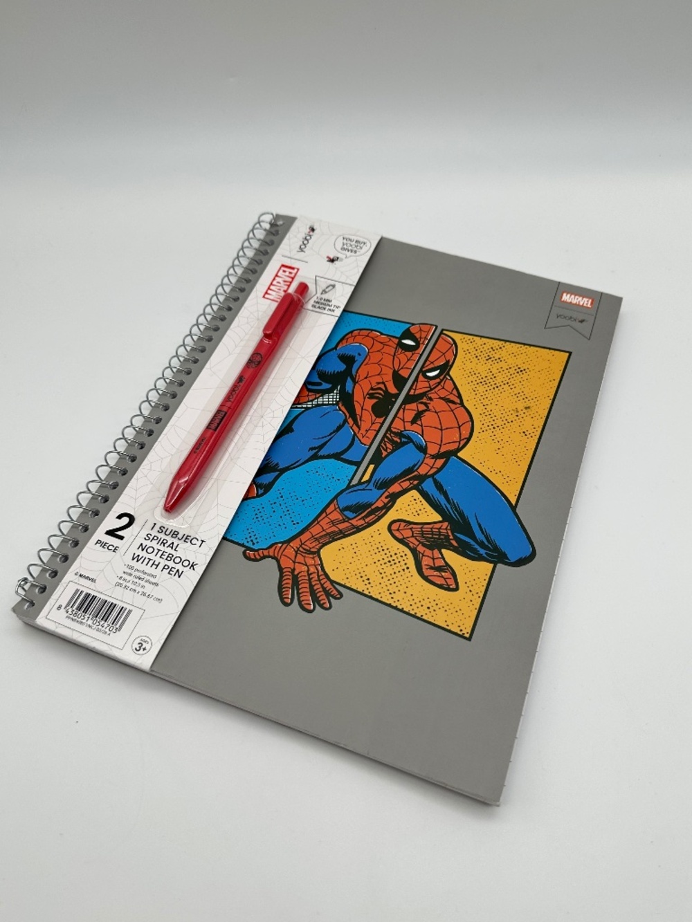 Marvel Spider-Man Spiral Notebook with Pen Set 1 Subject 100 Sheets NWT